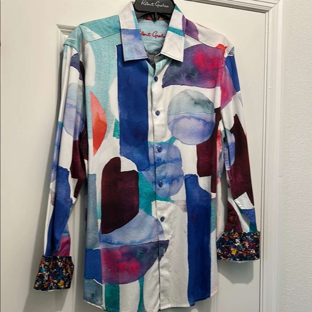 Robert Graham Multicolor Abstract Men's Shirt